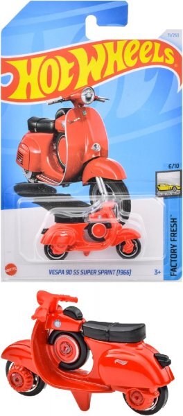 即決☆☆ベスパ 90 SS スーパー スプリント (1966) ピアッジオ VESPA 90 SS SUPER SPRINT FACTORY FRESH HXP89 ホットウィール Hot Wheels_画像7