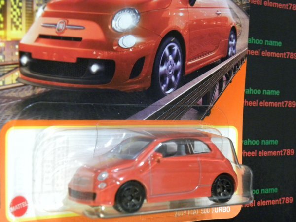 即決☆☆MB 2019 FIAT 500 TURBO フィアット 500 ターボ マッチボックス MATCHBOXの画像4