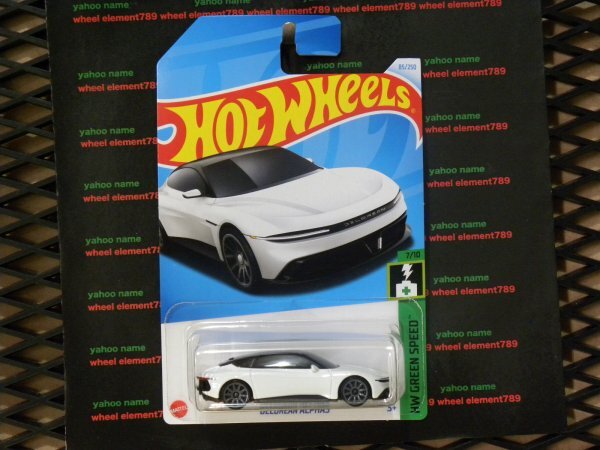 即決☆☆DELOREAN ALPHAS HW GREEN SPEED デロリアン　アルファス　 ホットウィール Hot Wheels_画像2