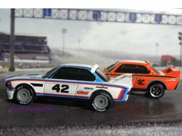 即決 ルース2個☆☆'73 BMW 3.0 CSL RACE CAR オレンジ、白（プレミアモデル） HOT WHEELS ホットウィールの画像8