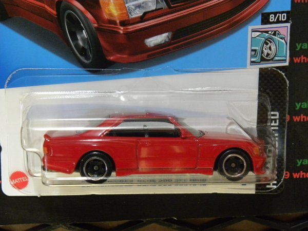 即決☆☆'89 メルセデス・ベンツ 560 SEC AMG MERCEDES-BENZ 560 SEC RED HW MODIFIED HXP91 ホットウィール Hot Wheels_画像4