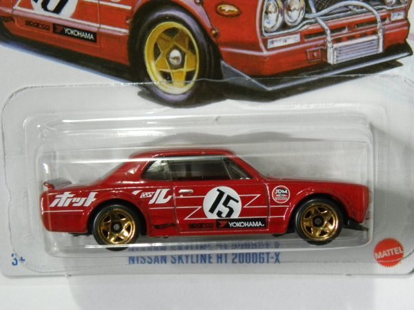 即決☆☆ 日産スカイライン HT 2000GT-X Nissan Skyline H/T 2000GT-X J-imports ホットウィール Hot Wheelsの画像3