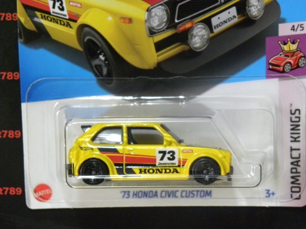 即決☆☆'73 ホンダ シビック カスタム HONDA CIVIC CUSTOM COMPACTKINGS HXP92 ホットウィール Hot Wheels_画像3