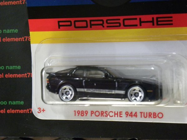 即決☆☆1989 PORSCHE 944 TURBO メタルベース ポルシェシリーズ ホットウィール Hot Wheelsの画像4
