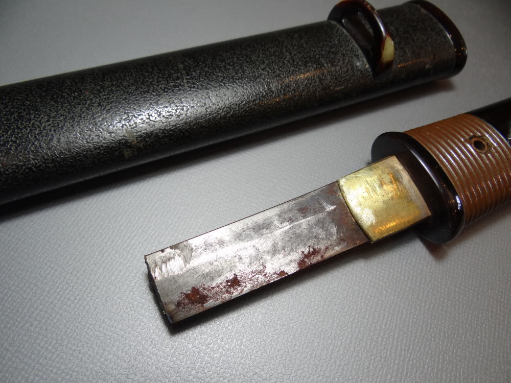 短刀の拵え 日本刀 オシドリの目貫 鞘 柄 ハバキの画像10