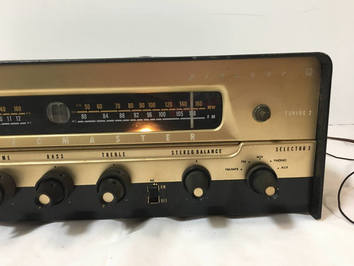 V107 現状品 真空管レシーバーアンプ AM-FM pioneer パイオニア SM-B180 トランス タムラ製作所_画像3