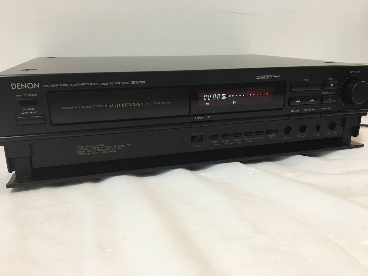 〇V110〇ジャンク DENON デノン DRR-780 カセットデッキ_画像4