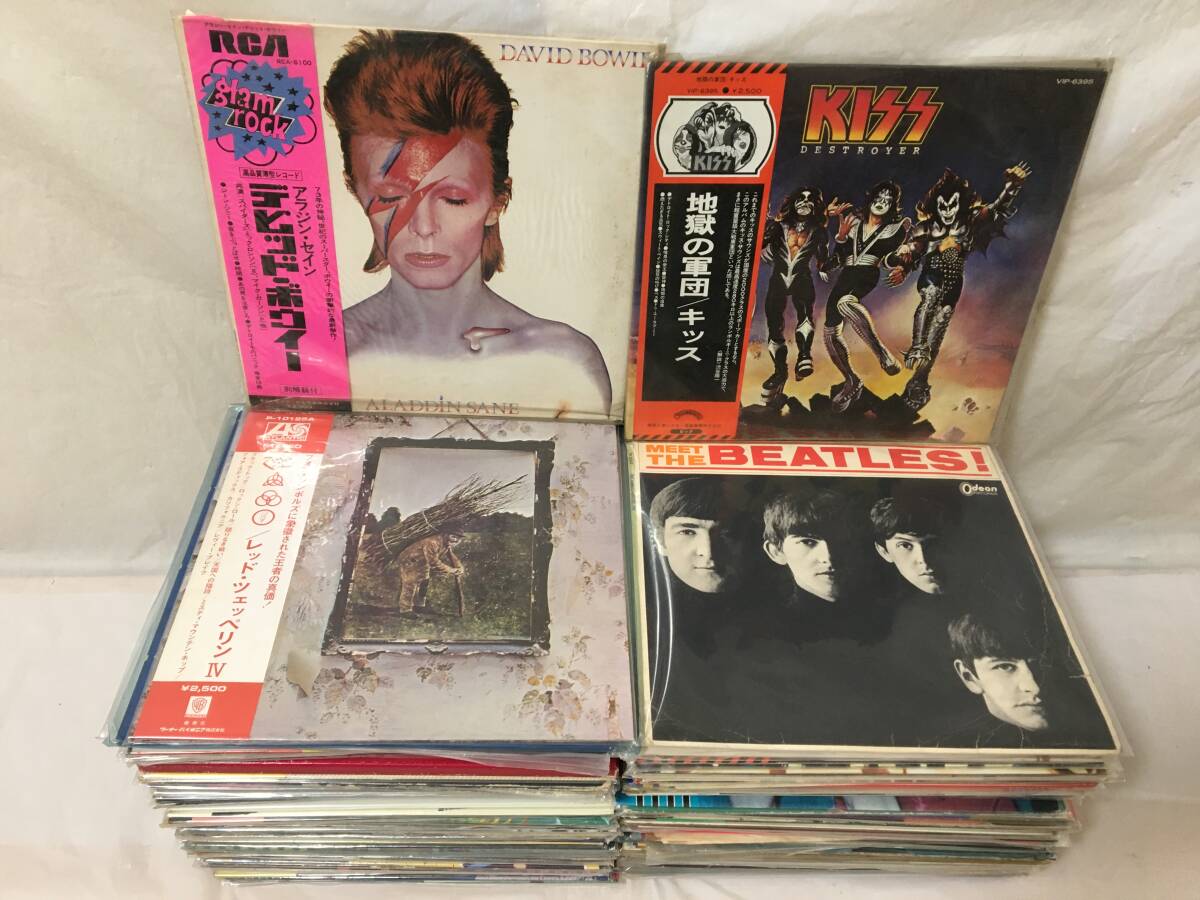 V212〇LP レコード ROCK ロック 113枚まとめ US/赤盤含 DAVID BOWIE/KISS/BEATLES/LED ZEPPELIN/ROLLING STONES/DEEP PURPLE/TALKING HEADSの画像1