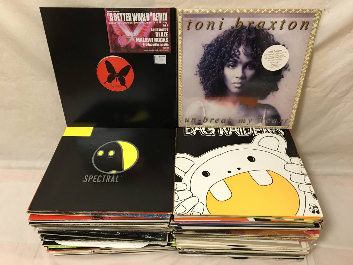 〇V213〇LP レコード クラブミュージック HOUSE ハウス 140枚まとめ DJ CLUB EDM ageha toni braxton SPECTRAL BAG RAIDERS の画像1