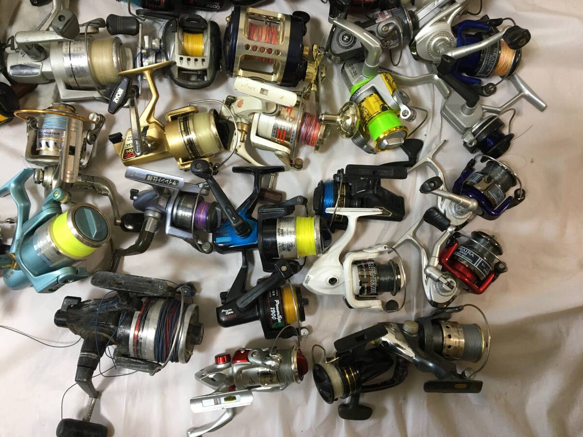 V349〇現状品 釣具 リール 90点まとめて AbuGarcia アブガルシア CARDINAL SX5000/DAIWA ダイワ Dynamic 5000D CREST3000H/SHIMANO シマノ _画像7