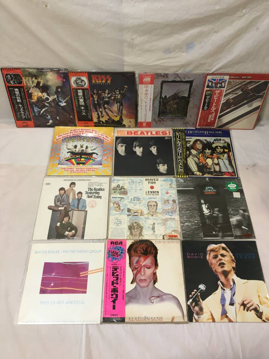 V212〇LP レコード ROCK ロック 113枚まとめ US/赤盤含 DAVID BOWIE/KISS/BEATLES/LED ZEPPELIN/ROLLING STONES/DEEP PURPLE/TALKING HEADSの画像2