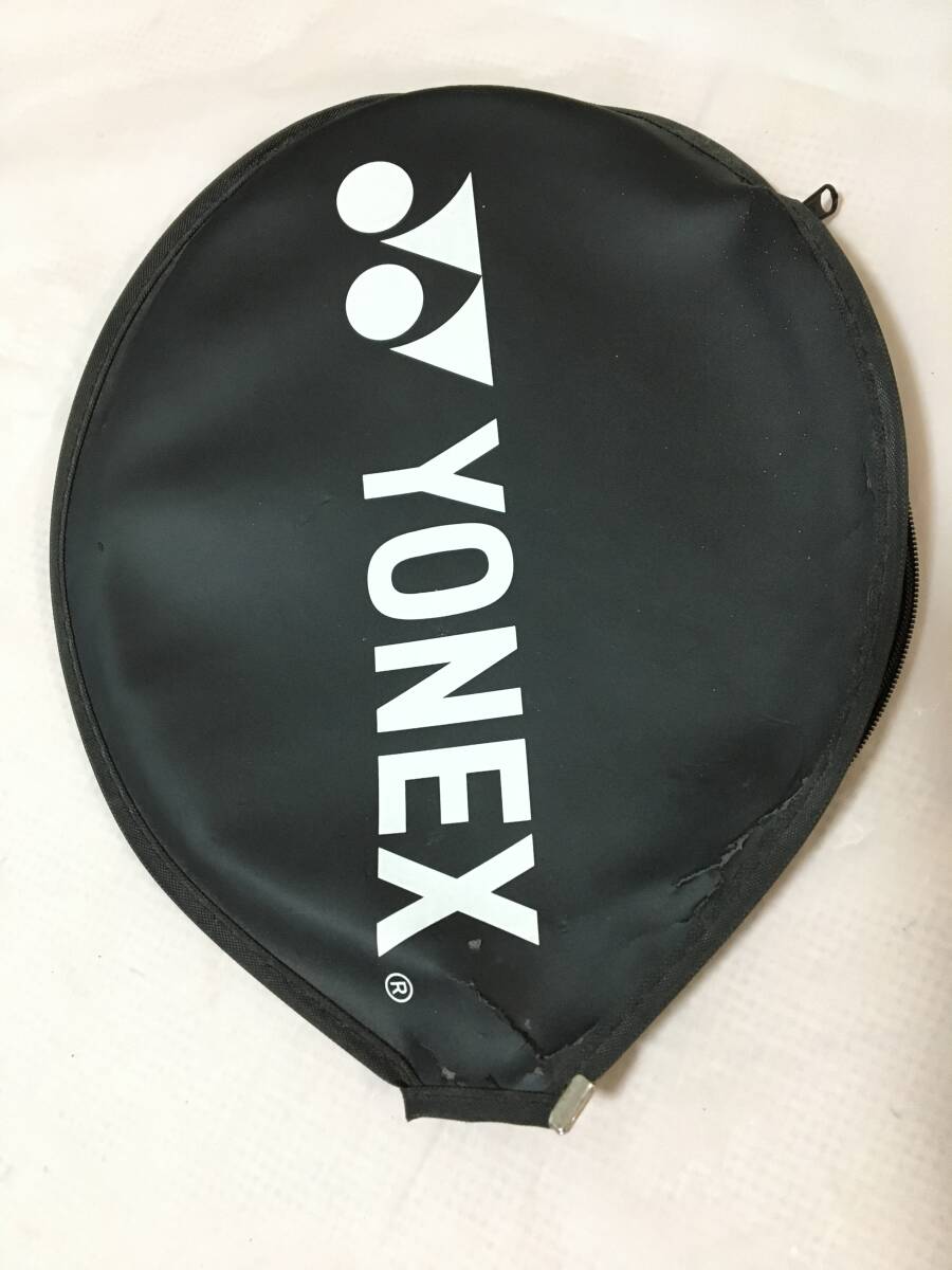 〇V222〇新品未使用品 YONEX ヨネックス B-4000 B4000G LM バトミントン ラケット ライムイエロー ブラック 中古カバー付の画像9