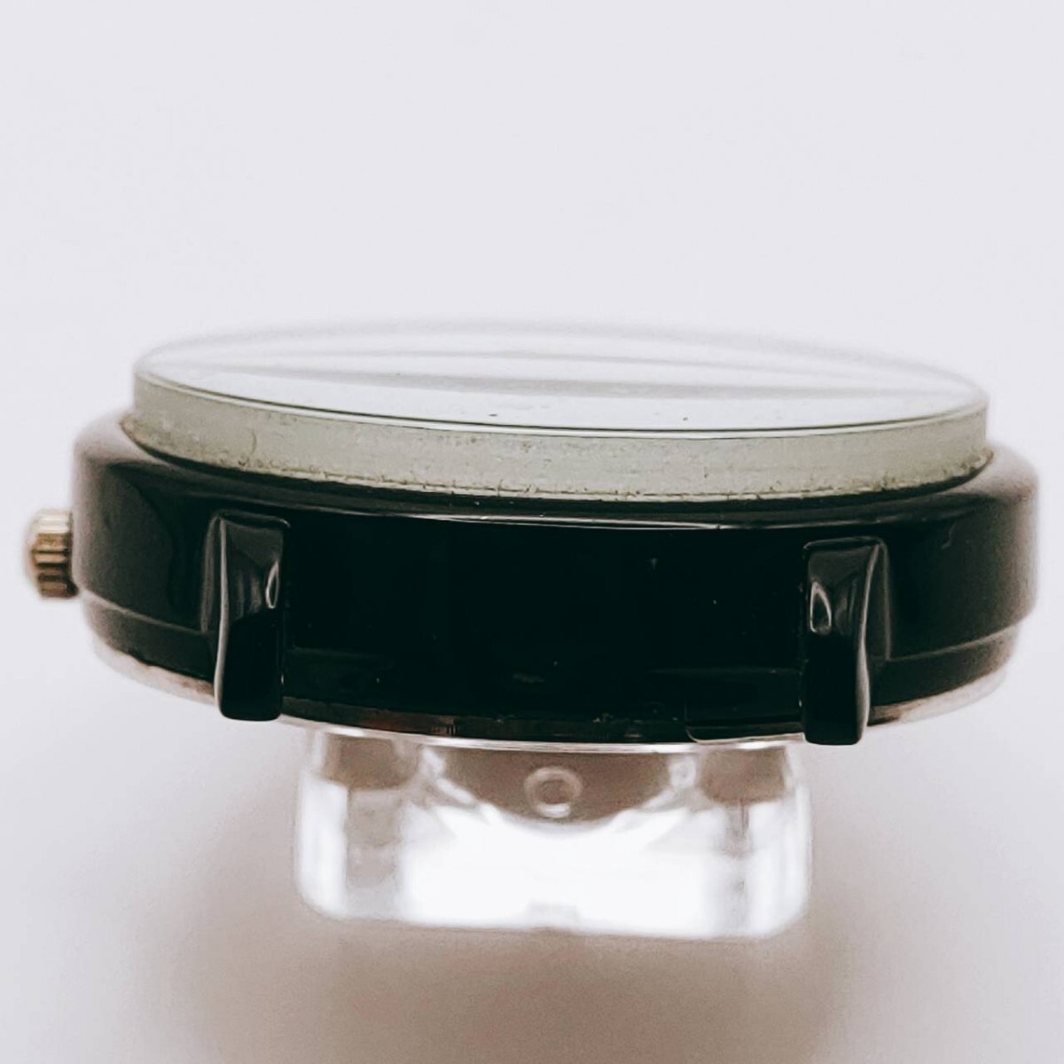 DEEP ディープ 腕時計 アナログ3 針 白文字盤 ブラック レディース 時計 とけい トケイ アクセ ヴィンテージ アンティーク ボタン 30の画像5