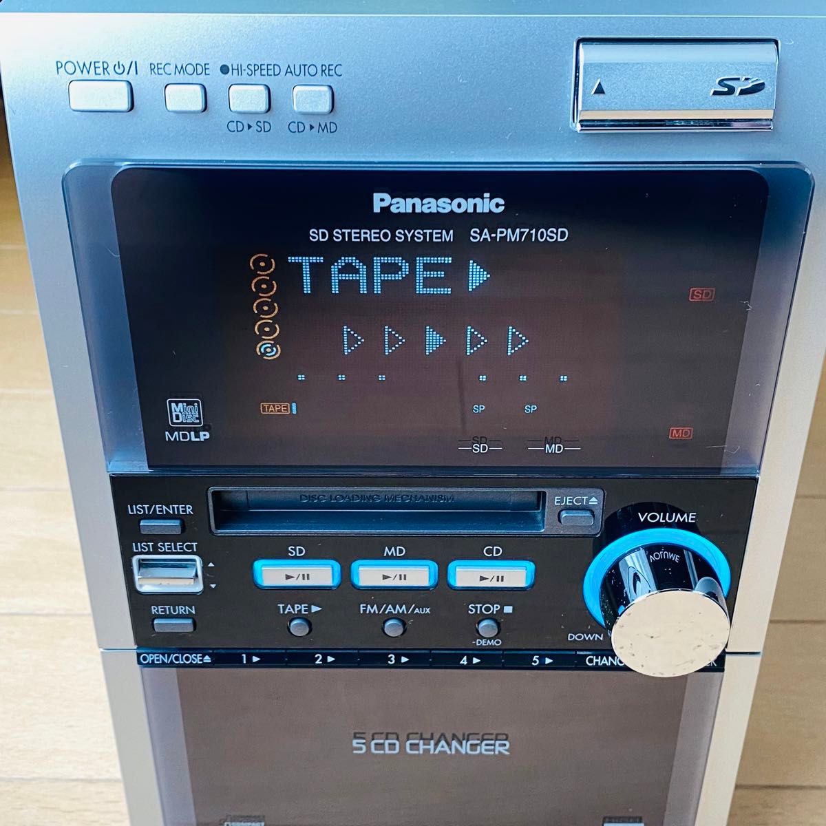 Panasonic パナソニック ミニコンポ SA-PM710SD 中古 動作確認済み 現状渡し