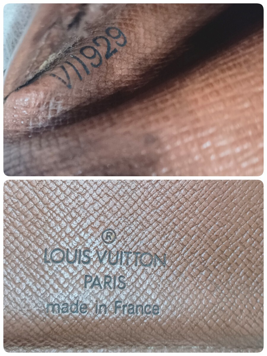 LOUIS VUITTONモノグラム ポルトフォイユマルコ 二つ折り財布ルイヴィトンM62288の画像10