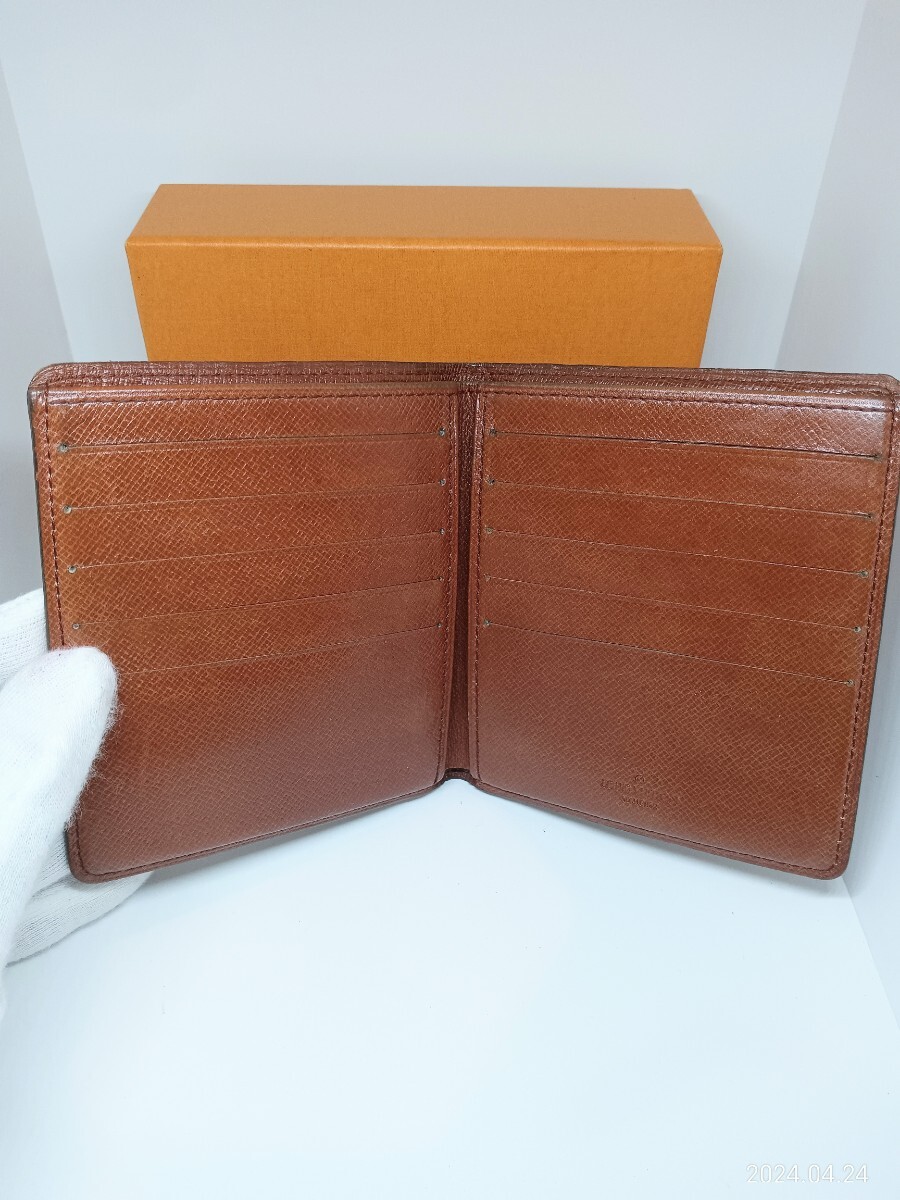 LOUIS VUITTON モノグラム 二つ折り財布札入れカードケース ルイヴィトンの画像3