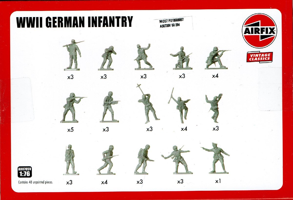 WWII ドイツ歩兵 1/76 エアフィックス_画像4