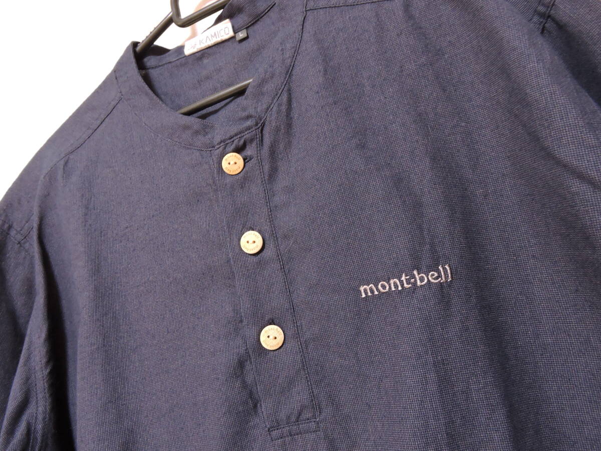 mont-bell モンベル KAMICO ヘンリーネック 半袖 プルオーバー Tシャツ_画像5