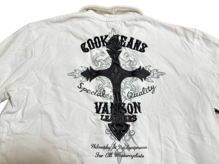 Vanson x COOK JEANNS バンソソン半袖ポロシャツ サイズ3の画像2