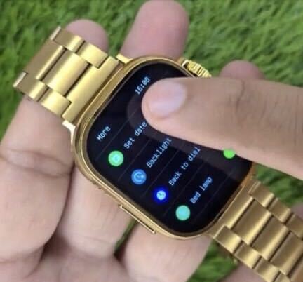 [ осталось 1 пункт ] новый товар смарт-часы HK9 ULTRA Gold Edition чёрный 2.2 дюймовый музыка спорт водонепроницаемый . средний кислород Android iPhone соответствует 