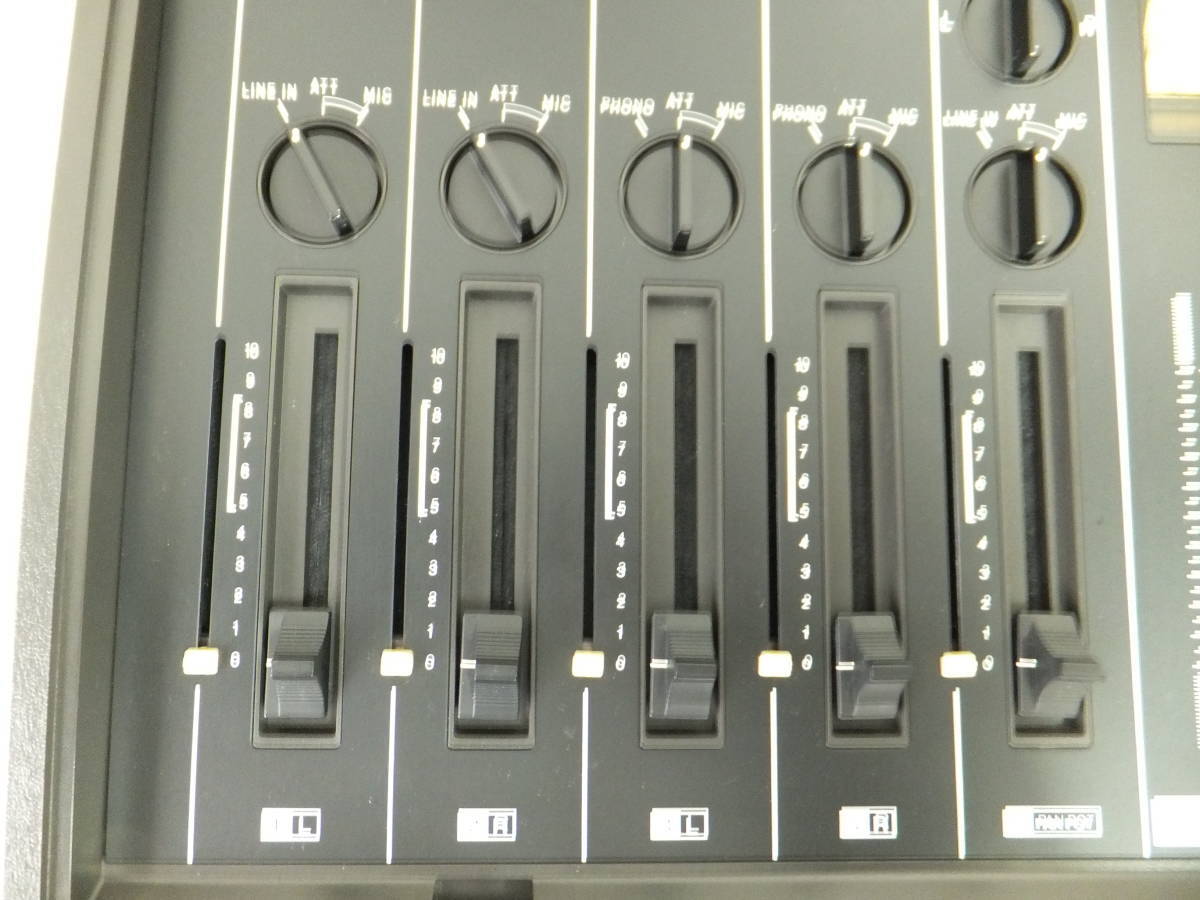 ♪ SONY MIC MIXER MX-510 マイクミキサー PHONO入力（ターンテーブル）レトロＤＪ用※中古動作美品・電源１２Ｖアダプター付属の画像2