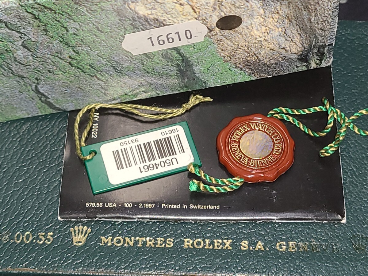 ■本物ROLEXサブマリーナ16610BOX＆付属品一式■ロレックス箱.ボックス.ケースの画像3