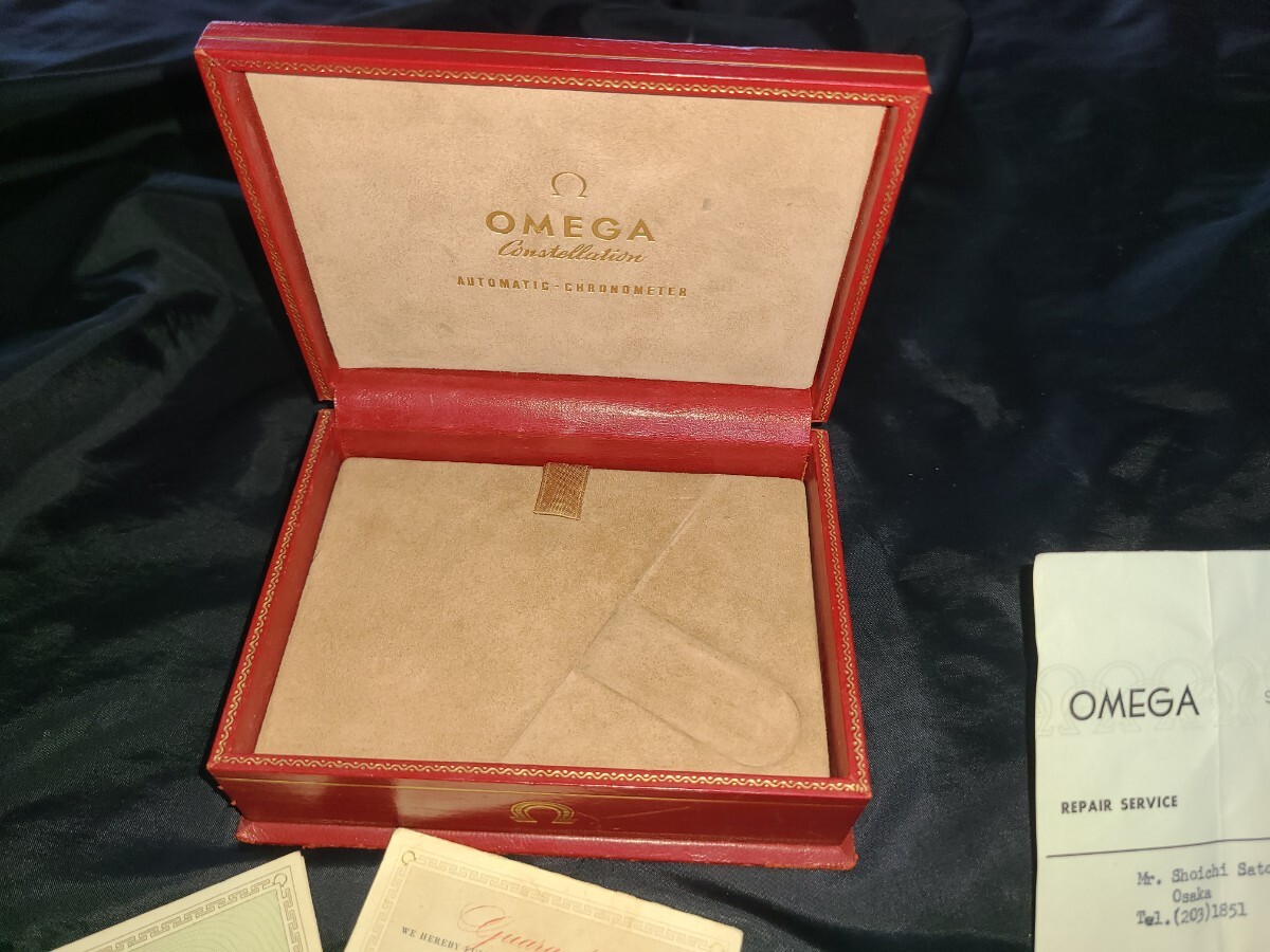 ■本物OMEGA1950年代ヴィンテージBOX＆ギャラ付属品一式■オメガ箱.ケース.ボックス