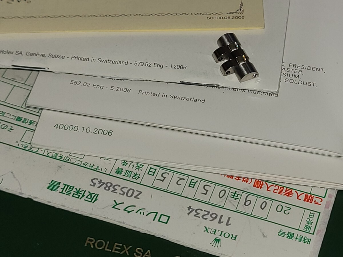 ■本物ROLEX時計用BOX＆未使用コマ付属品一式デイトジャスト■ロレックス箱.ボックス.ケース_画像3