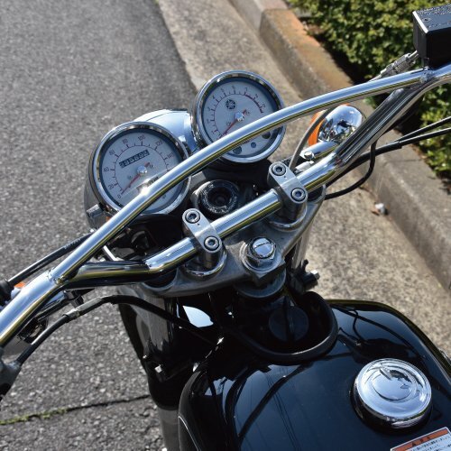 VMXハンドルバー φ7/8インチ(22.2mm)バイク用ハンドルバー SR400 SR500 250TR エリミネーター250 W400 W600 W800 スクランブラーハンドルの画像7
