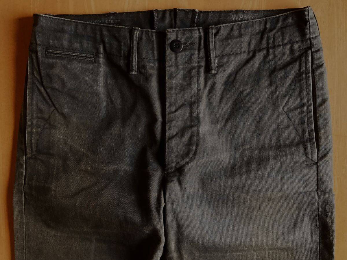 Bibian 比比昂- RRL“炭黒”リジッドオフィサーズチノパンツ30/30 Bibian 比比昂- RRL“炭黒”リジッドオフィサーズチノパンツ30/30
