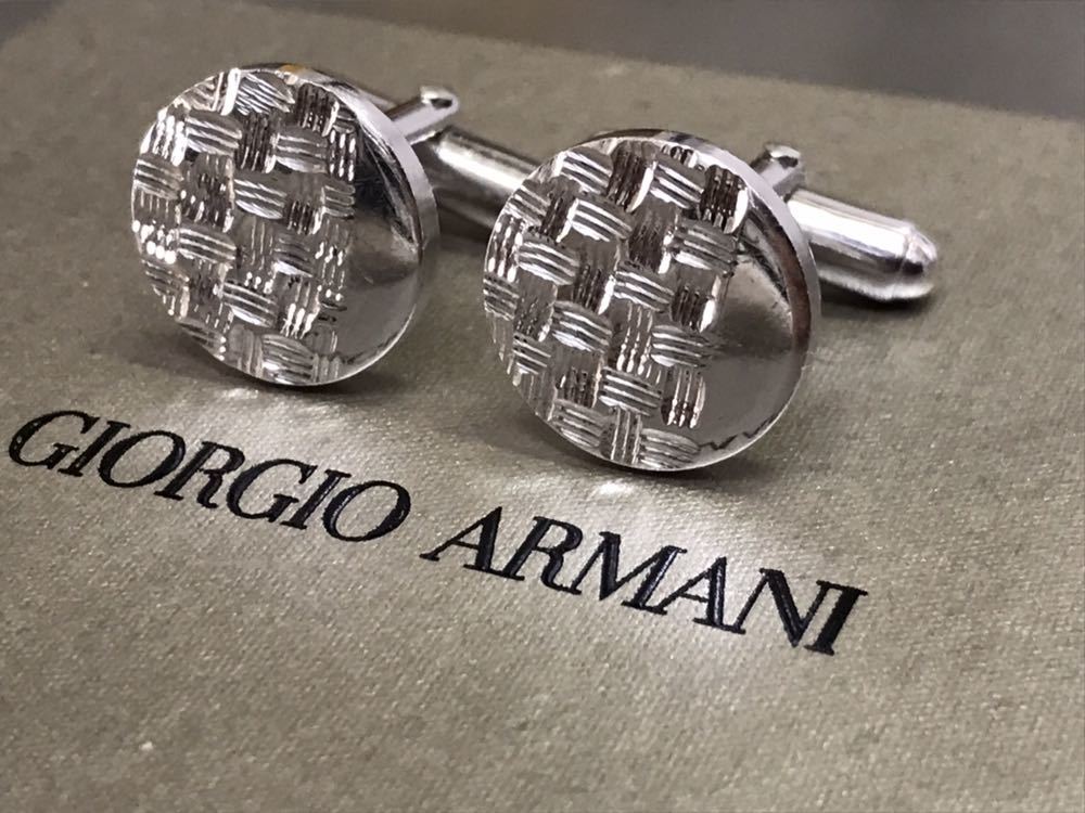 ジョルジオアルマーニ GIORGIO ARMANI カフリンクス シルバー メンズ 