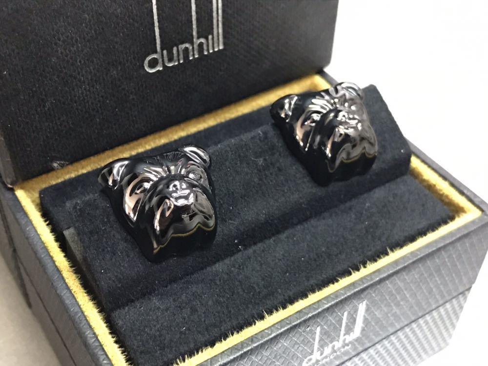 new goods unused limited goods Dunhill bru dog black cuffs cuff links 