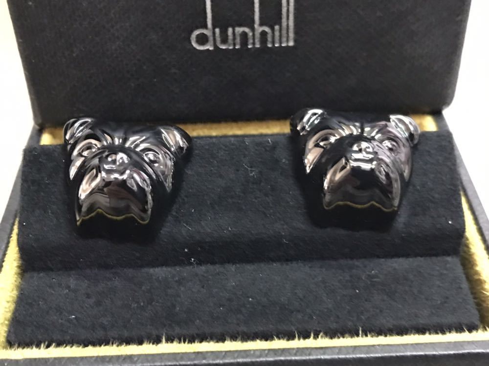  new goods unused limited goods Dunhill bru dog black cuffs cuff links 