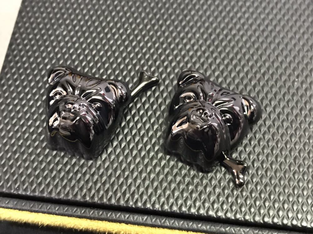  new goods unused limited goods Dunhill bru dog black cuffs cuff links 