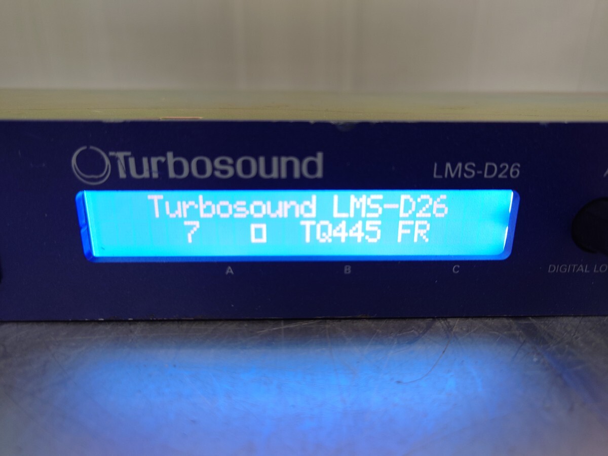 Turbosound デジタルラウドスピーカーマネジメントシステム LMS-D26 通電のみ確認 ジャンク品_画像2