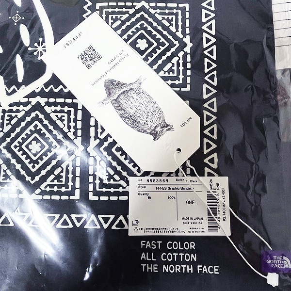 送料無料！新品 ノースフェイスパープルレーベルFFFES Graphic Bandana グラフィック バンダナTHE NORTH FACE PURPLE LABELナナミカNN8356Nの画像6