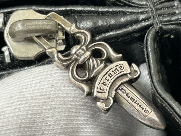 ★ブランド★クロムハーツ CHROME HEARTS★ラウンドファスナー 長財布 レザー ブラック★美品★全文を必ずお読みください◆の画像9