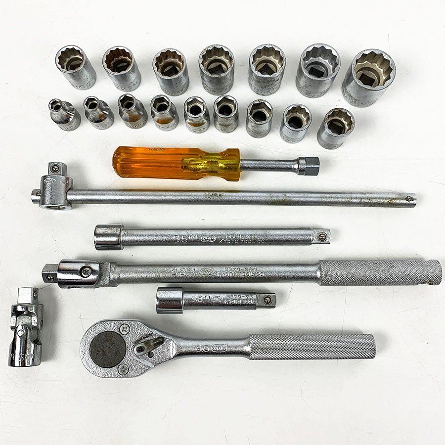 KTC ソケットレンチセット 工具セット 専用ケース付き HIGH QUALITY SOKET WRENCH SET KYOTO TOOL [M11516]の画像2