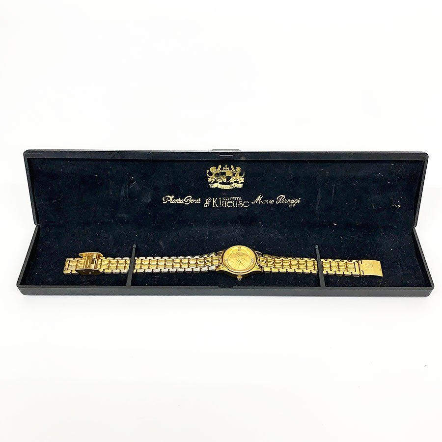 CANADA カナダ メイプルリーフ コイン 金貨 1/10oz FINE GOLD 999.9 クォーツ 腕時計 SK-148-C 稼働品 [U12786]の画像10