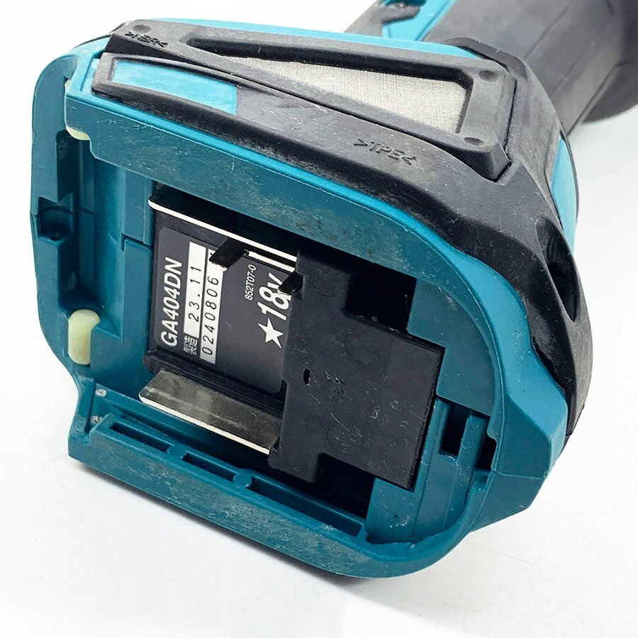 makita マキタ 18V 100mm 充電式 ディスクグラインダ GA404DN 本体のみ 動作確認済み [U12600]_画像6