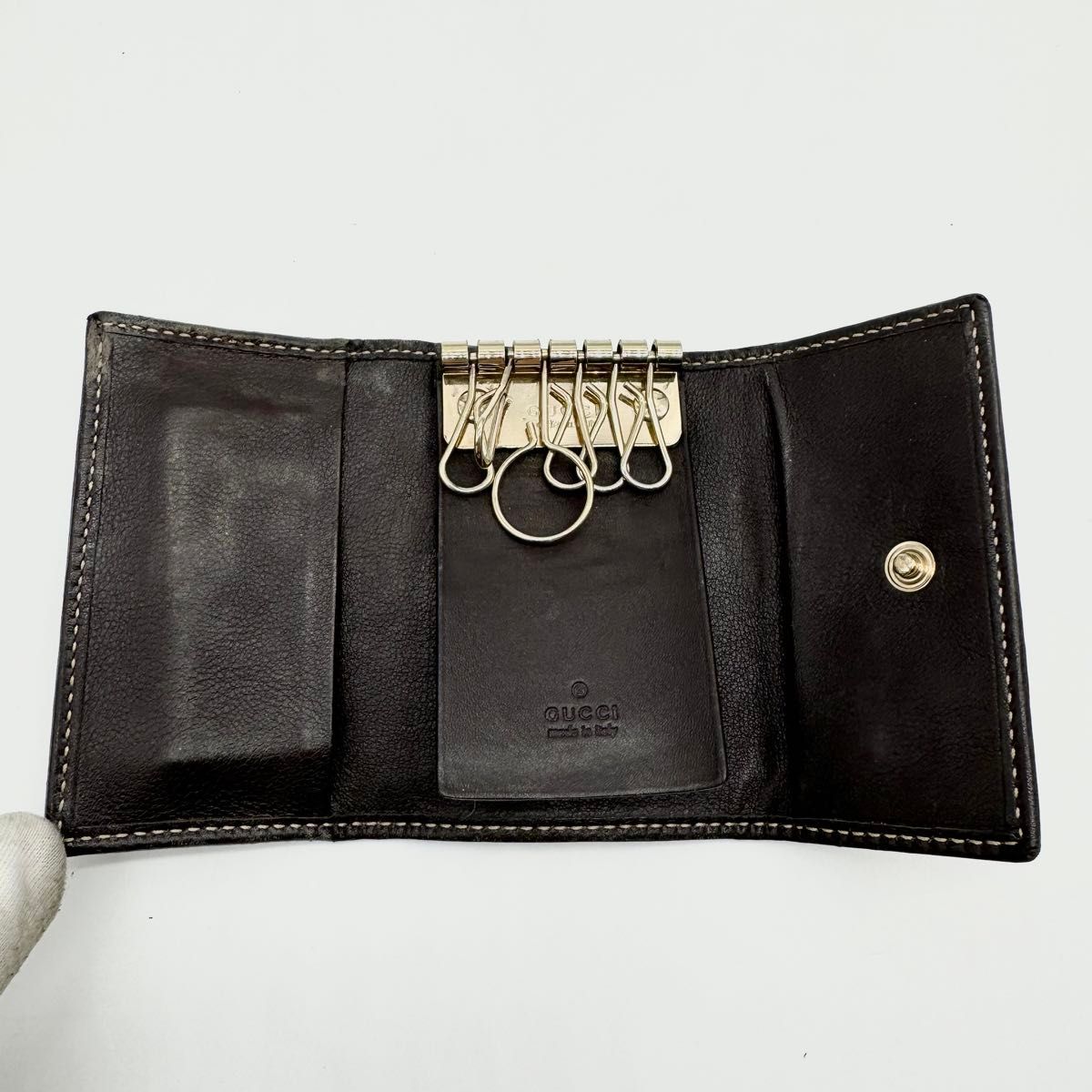 希少】GUCCI グッチ キーケース GG キャンバス ラブリーハート 金具 希少】GUCCI グッチ キーケース GG キャンバス ラブリーハート 金具