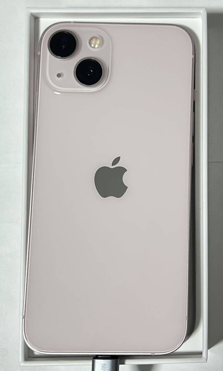 【中古 極美品】iPhone 13 ピンク Pink 128GB SIMフリーの画像1