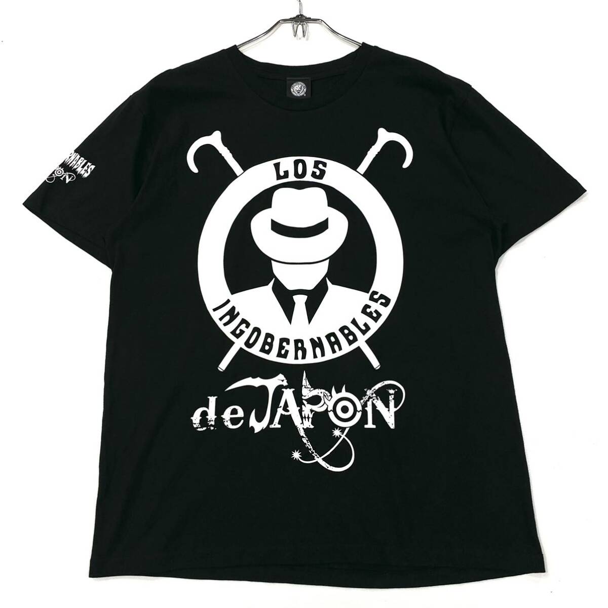 KING OF SPORTS/新日本プロレス Tシャツ LOSINGOBERNABLES メンズXL ブラック プリントロゴの画像1