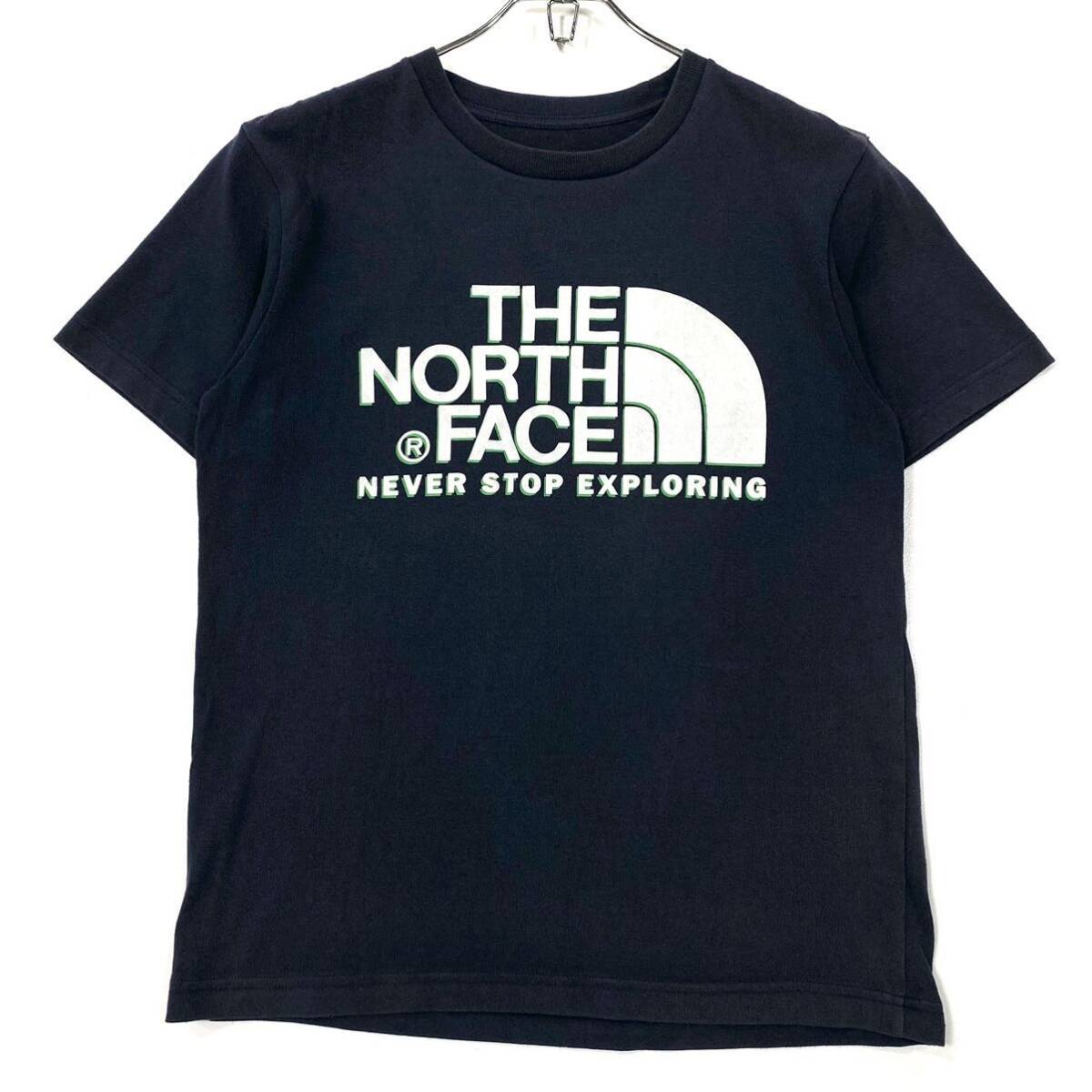 THE NORTH FACE(ザノースフェイス)半袖Tシャツ センターロゴ メンズS ネイビー系の画像1
