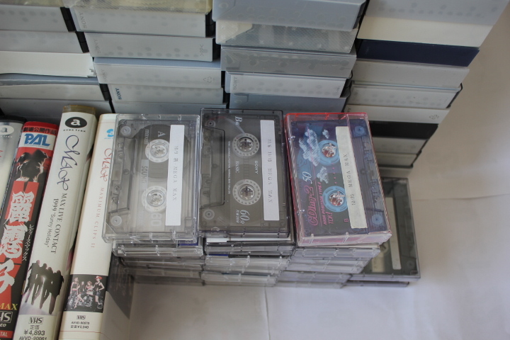 MAX VHSビデオ含む使用済みVHSテープ１０９本と録音済みカセットテープ３３本の画像4