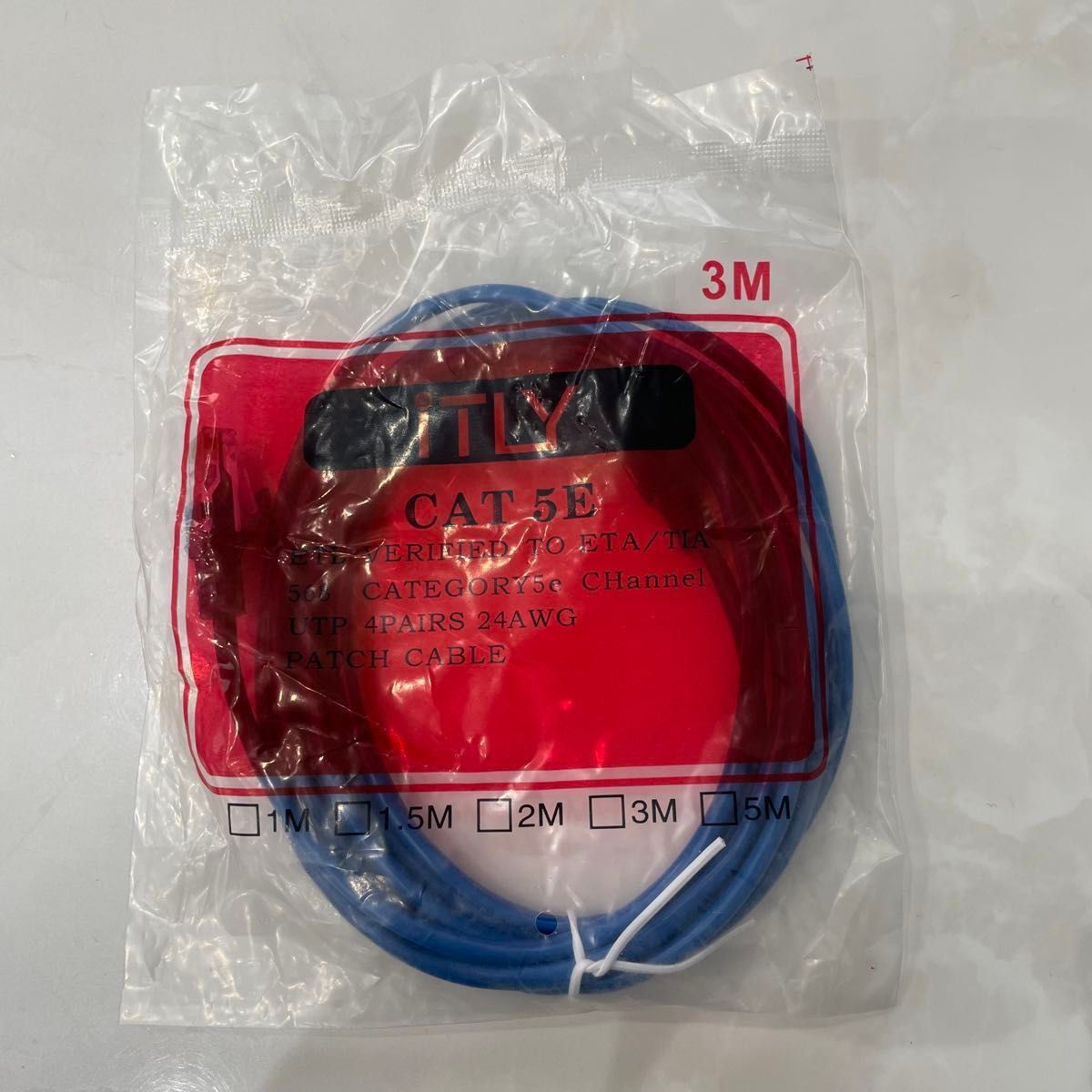 LANケーブル 3M RJ-45 8芯 Cat 5 最大100Mbps