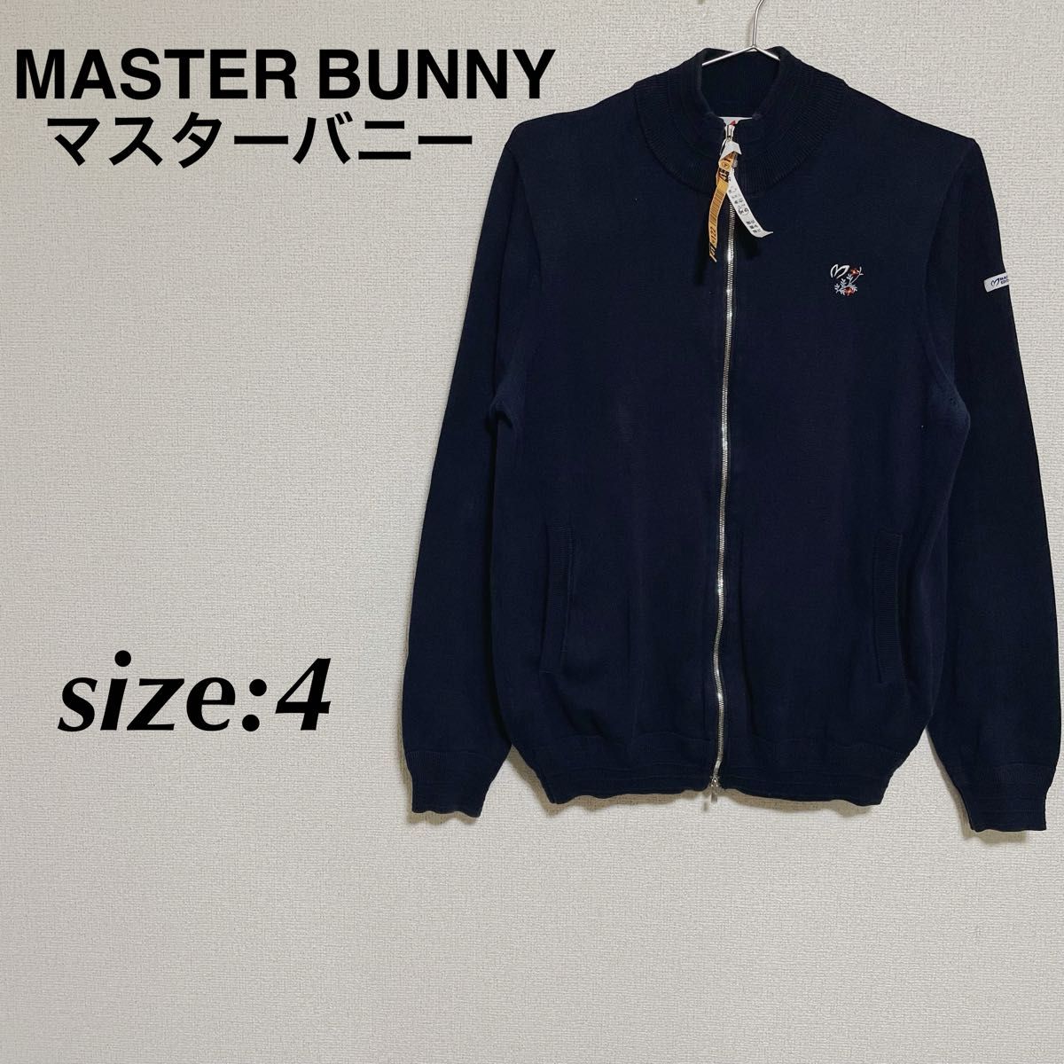 MASTER BUNNY マスターバニー ゴルフウェア ニットカーディガン