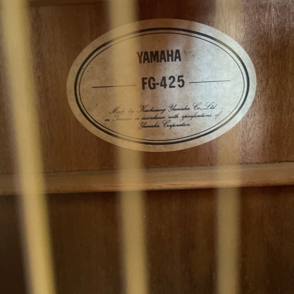 YAMAHA ヤマハ アコースティックギター FG-425 中古品 傷あり フォークギターの画像3