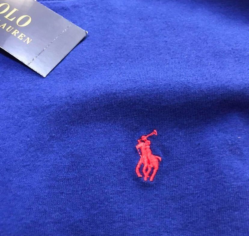 新品タグ付き　POLO RALPH LAUREN ポロラルフローレン　スウェット Lサイズ　刺繍ロゴ　ネイビー トレーナー _画像4