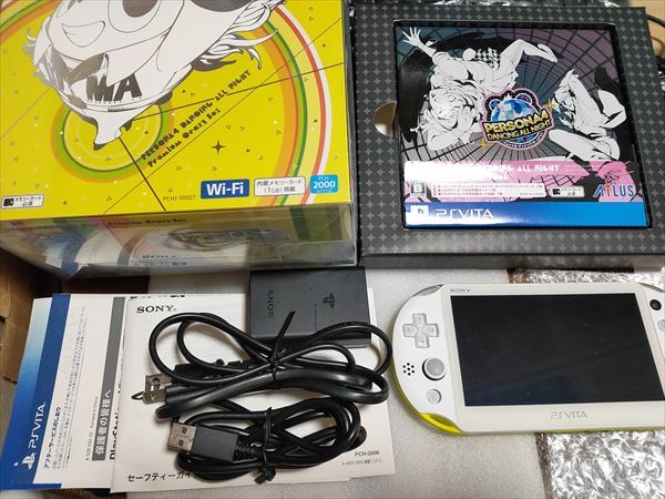 * rare PSVita PCH-2000 Persona 4 Dan sing* all Night premium *k Lazy box limitation version body beautiful goods Thema have PCHJ-10027*